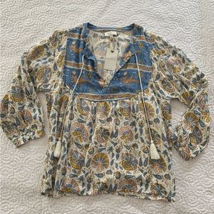 Lucky Brand Boho Style Top Sz S